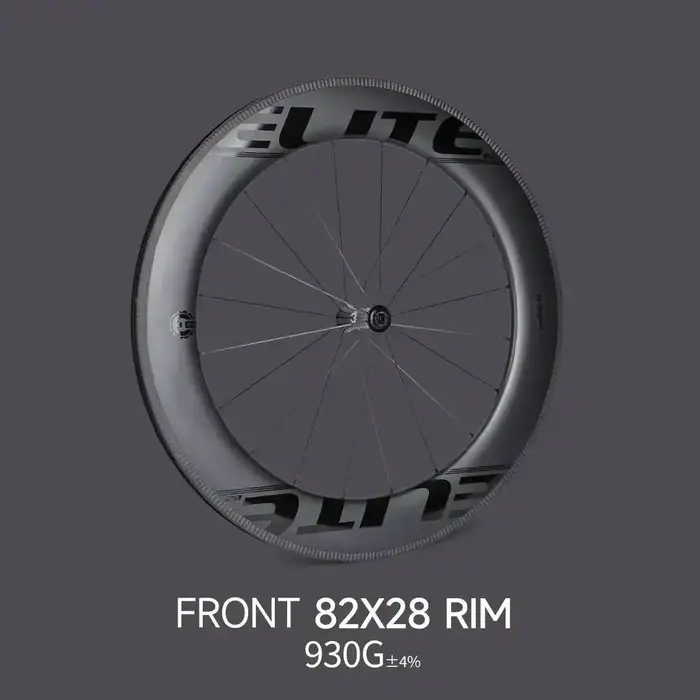 Jeu de roues carbone ELITEWHEELS AERO TT-Rim Brake pour vélo de triathlon, moyeu Novatec, roues tube