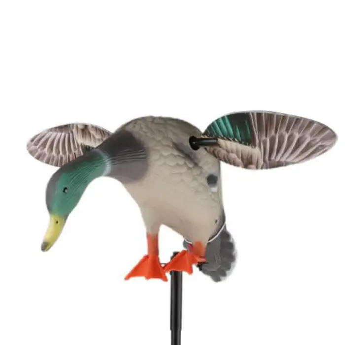 Décor canard colvert télécommandé réaliste - Leurre de chasse sans batterie pour jardin et étang