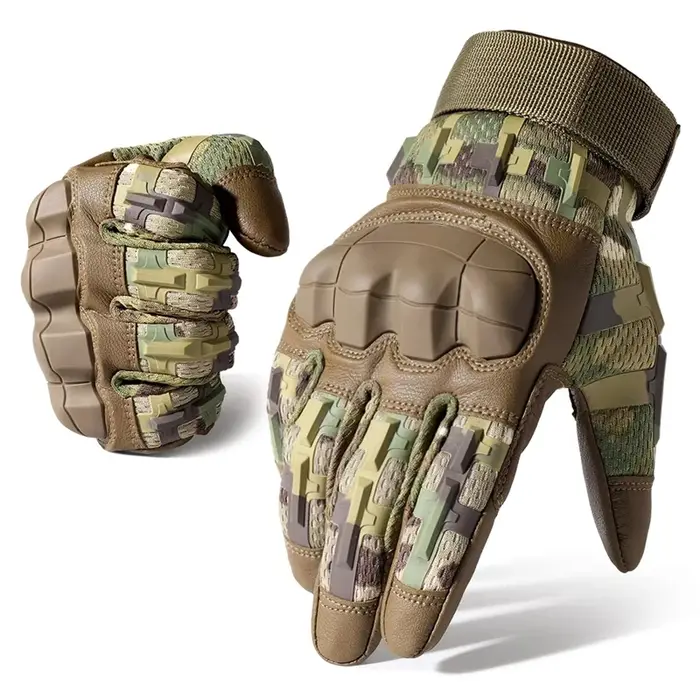 Gants cyclisme tactiques cuir PU écran tactile pour chasse, tir, randonnée et sports outdoor