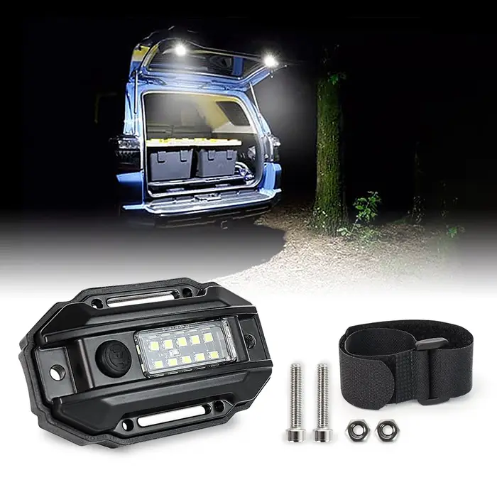 MOVOTOR blanc UTV dôme lumière barre de sécurité montage voiture LED rouleau Cage utilitaire lumière