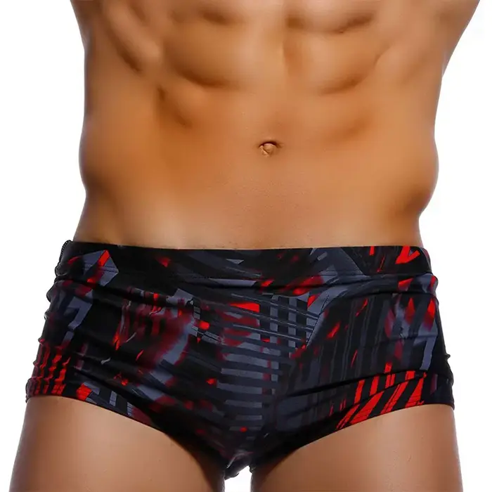 UXH marque hommes maillots de bain court avec push-up noir troncs Boxer hi-q Sexy hommes respirant m