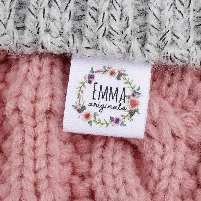 Étiquette de couture personnalisée, pliable, étiquettes de vêtements personnalisées – Étiquettes nom