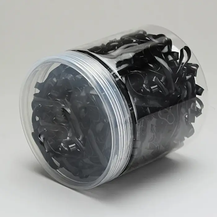 100-1000 pièces noir jetable élastique bandes de cheveux élastiques filles bandeau enfants élastique
