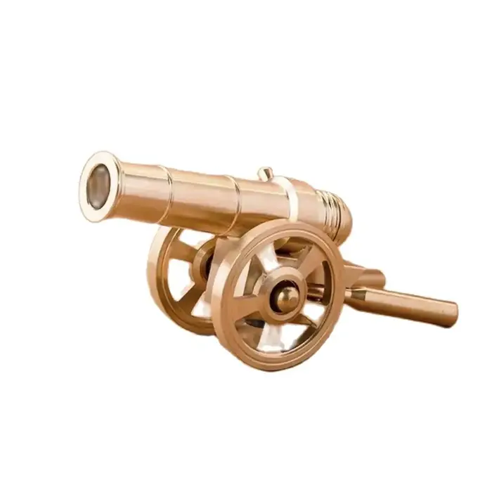 Mini canon militaire en métal, petit modèle d'ornement, arsenal de guerre civile, culverin en cuivre