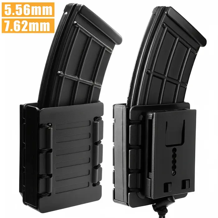 Étui pour chargeur de fusil 5,56 mm, étui pour chargeur 7,62 mm avec clip rotatif pour M4 AR15 M16 A