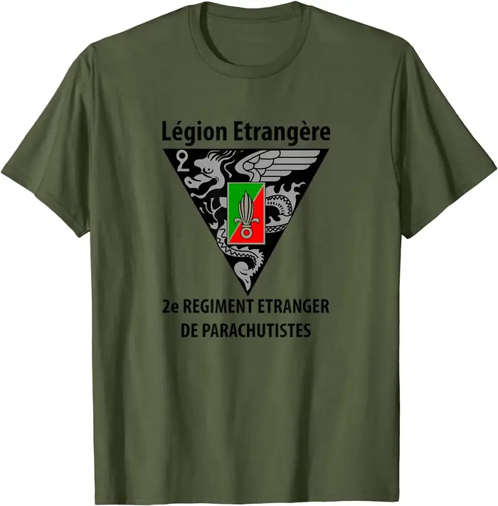 T-Shirt Homme Légion Étrangère-Légion Etrangere, T-Shirt Homme Court Décontracté 100% Coton Chemises