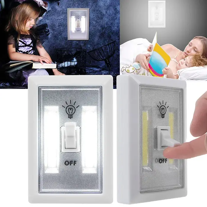 Mini applique murale LED sans fil avec interrupteur magnétique, éclairage intérieur, maison moderne,