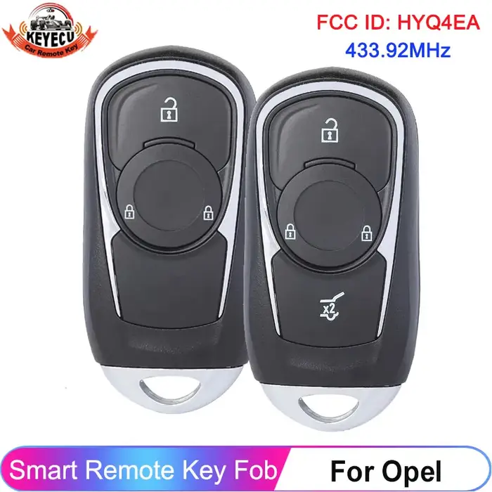EllYECU-Clé à distance pour Opel Astra K Insignia, 2016 MHz, 2017 MHz, 2018, 2019, 2020, 2021, 13508