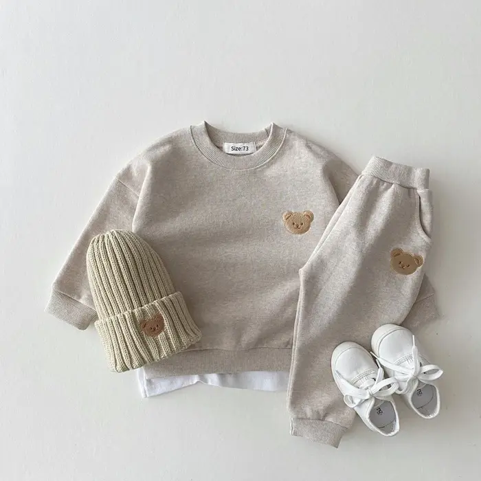 Mode enfant en bas âge bébé garçons fille automne vêtements ensembles bébé fille vêtements ensemble 