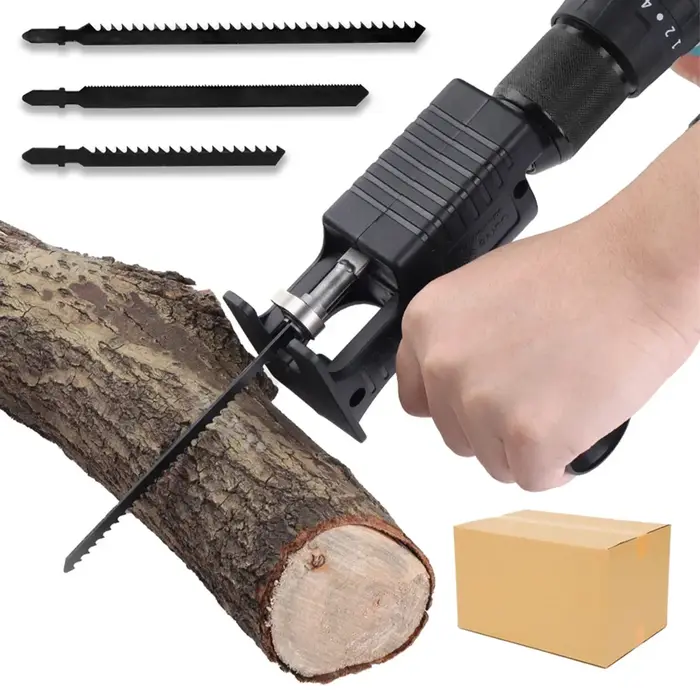 Perceuse électrique modifiée, scie sauteuse électrique Portable pour couper le bois/PVC/métal, outil