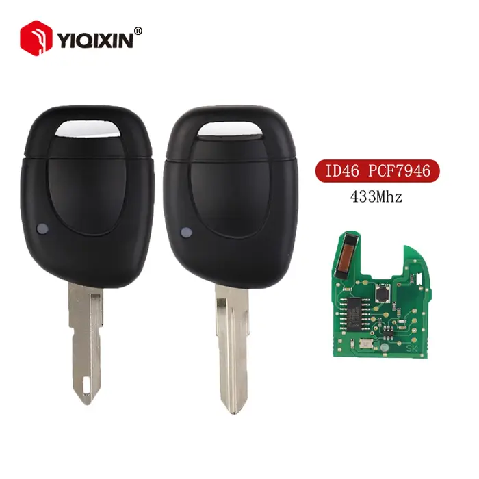 Clé de voiture télécommandée 433 MHz ID46 pour Renault Clio II Master Twingo Kangoo 1 2 3 Simbol Sce