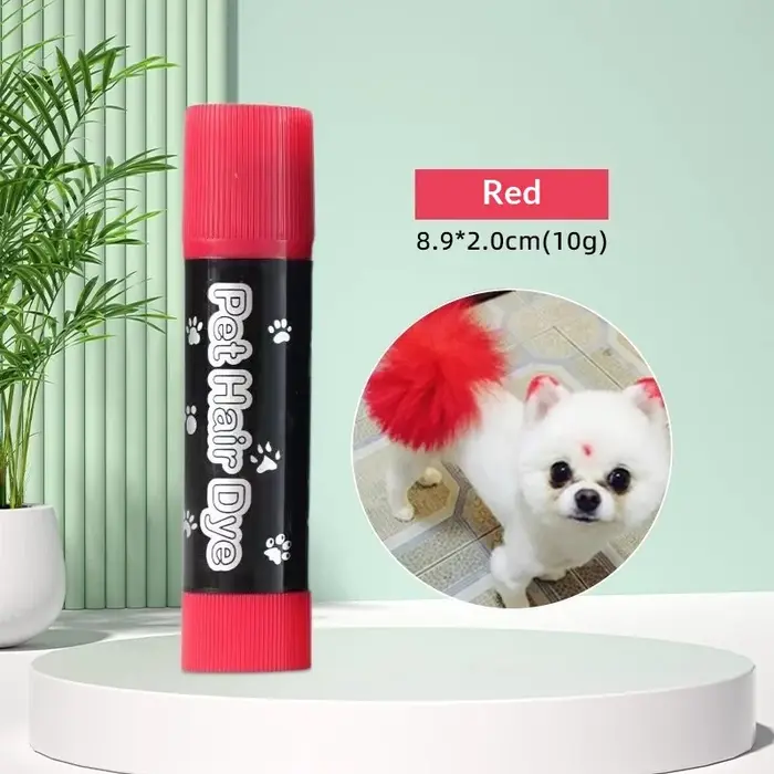 Bâton de coloration pour animaux de compagnie, facile à nettoyer, jetable, non toxique, colorant pou