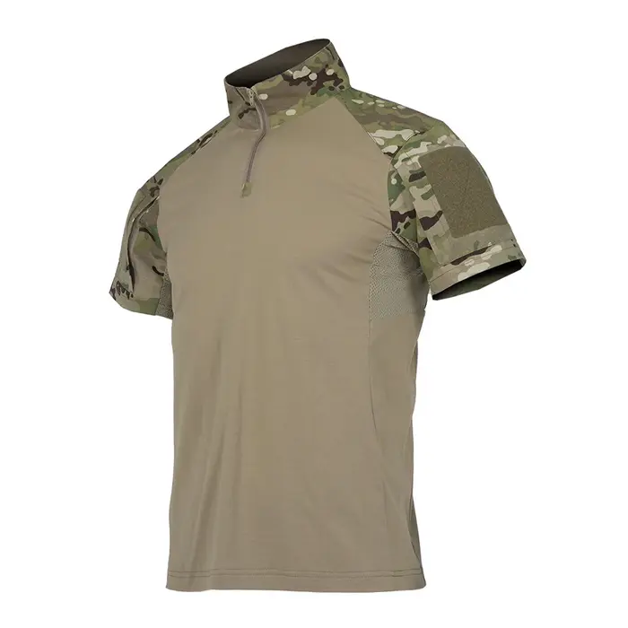 Chemises camouflage de sport en plein air pour hommes, t-shirts respirants, chemise de saut DulCP, vêtements de chasse, t-shirt d'entraînement en Y