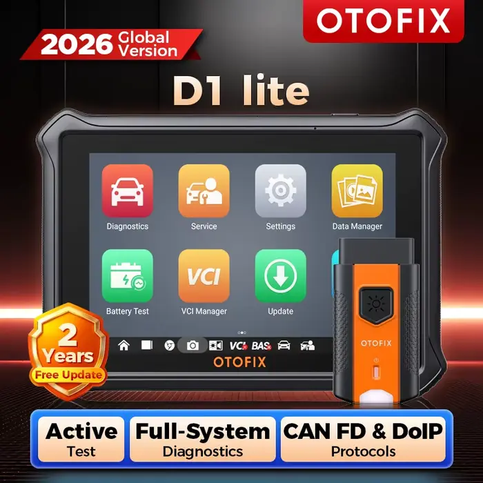 OTOFIX-Scanner de voiture D1 LITE OBD2, outil de diagnostic, Bluetooth sans fil, contrôle bidirectio