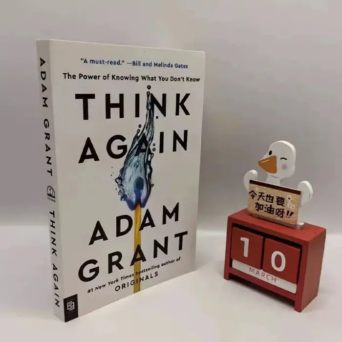 Think Again by Adam Grant The Power of Selling What You Don't Know #1 Livre le plus vendu en anglais