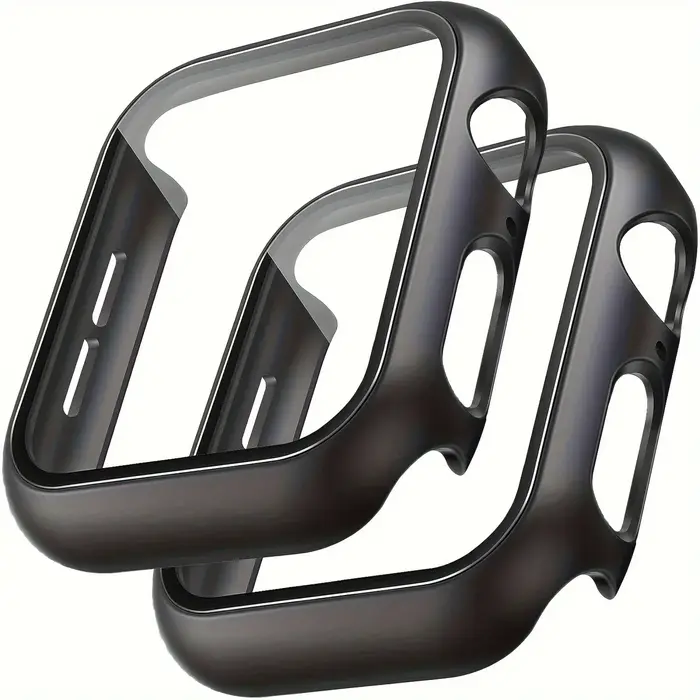Protection Apple Watch verre trempé + coque - Accessoires série 9 8 7 6 SE 45mm 41mm 44mm 40mm 42mm
