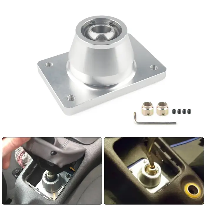 Pommeau de levier de vitesse à lancer court, Base de levier, Type tourelle réglable pour Peugeot 206