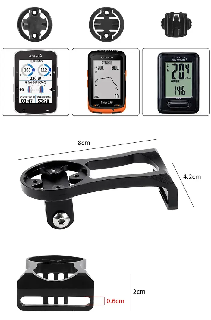 BKPTX support de caméra d'ordinateur vélo en alliage d'aluminium