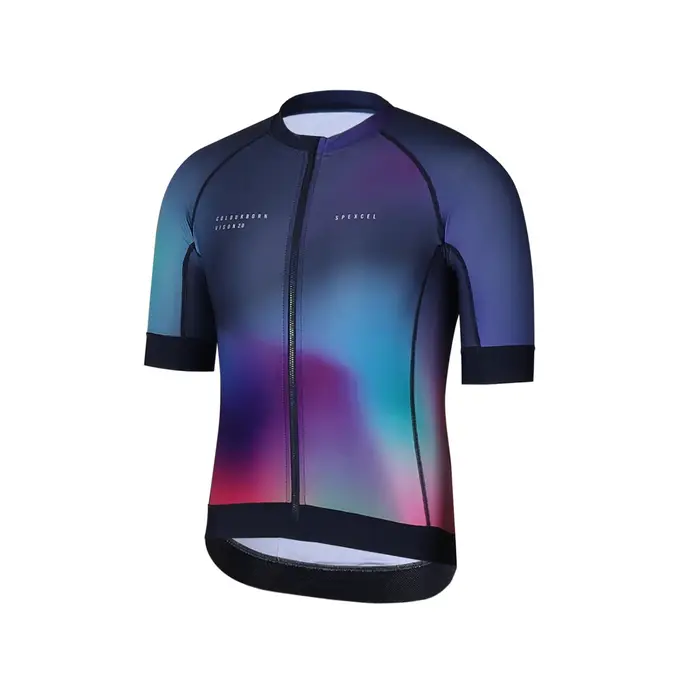 SPEXCEL – maillot de cyclisme en tissu léger pour homme et femme, tenue de course, coupe colour burn