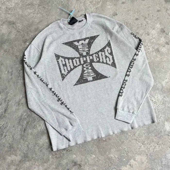 Yao mode Vintage ample Streetwear HipHop sanskrit Logo imprimé t-shirt de haute qualité à manches lo