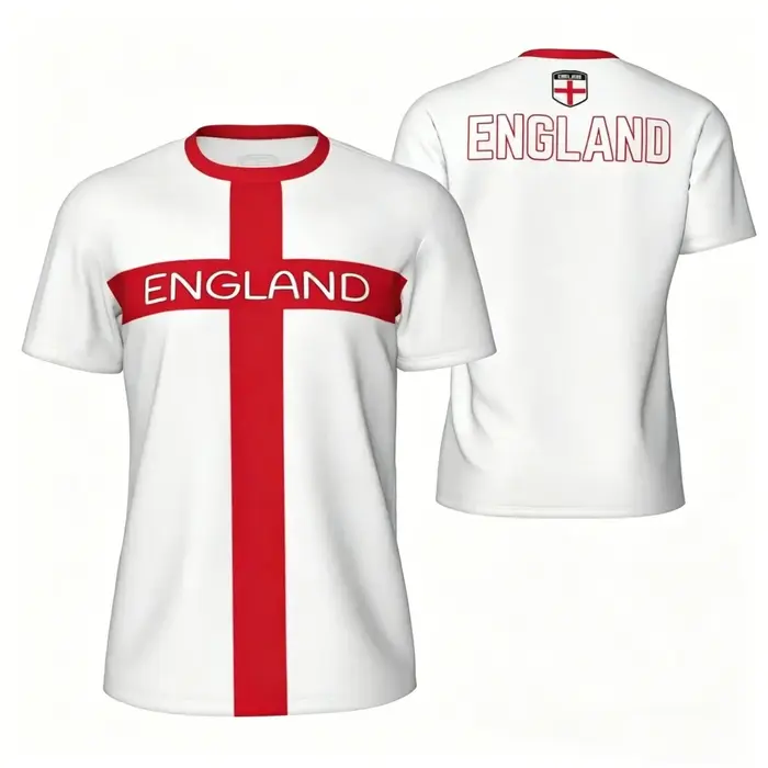 T-shirt Imprimé en 3D Drapeau Anglais Respirant et Rapide à Sécher Pour Hommes Fitness Streetwear Occasionnels