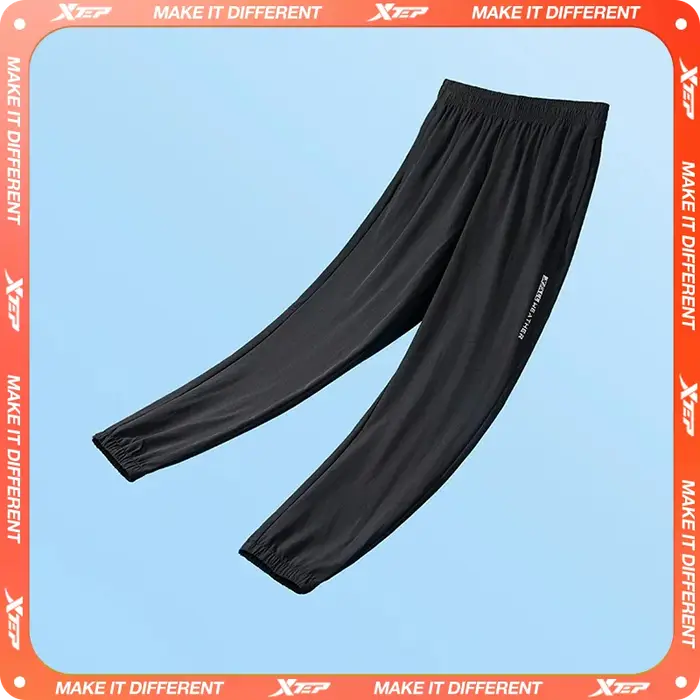 Xtep pantalon pour hommes été pantalon absorbant la sueur à la mode rétro mode bas à séchage rapide 