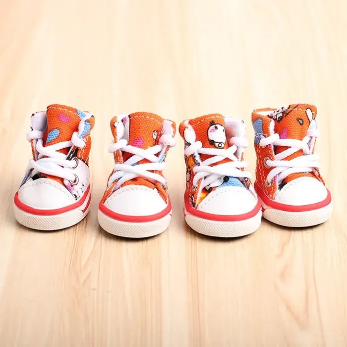 Chaussures pour chien en toile, antidérapantes, respirantes, pour chiots, pour chihuahua, chaussures