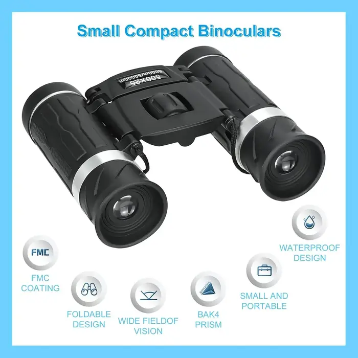 Télescope photographique 500x25 HD portable longue portée - Jumelles droites 5000m 50000m pour outdoor