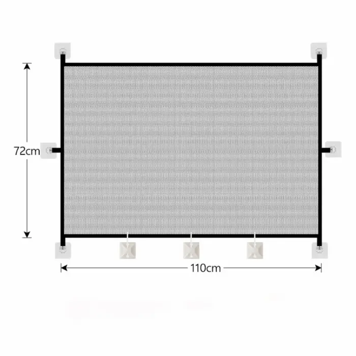 Barrière de sécurité pliable pour animaux de compagnie, clôture en maille sans perçage pour isolatio