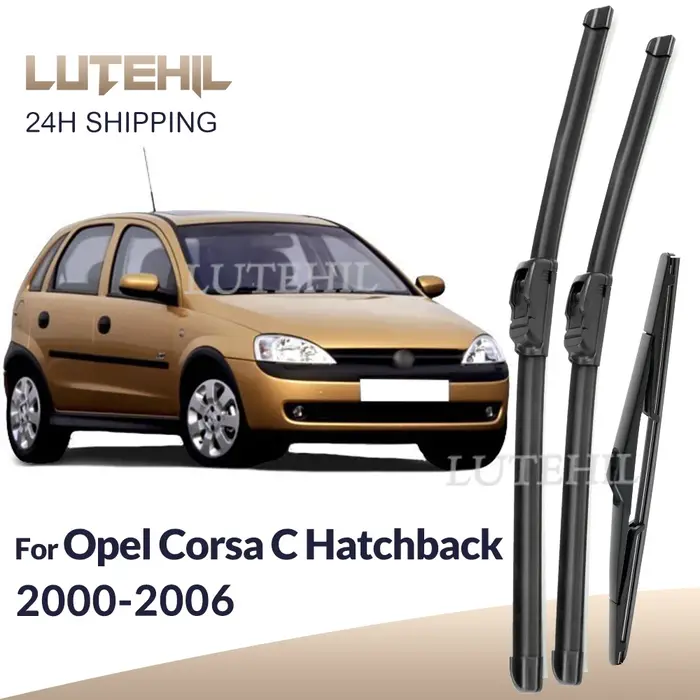 Pour Opel Corsa C Hatchback 2000-2006 2001 2002 essuie-glace avant et arrière balais d'essuie-glace 