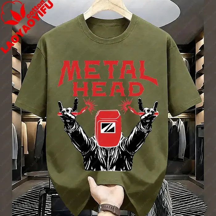 T-shirt de soudeur et de soudeuse en métal pour homme et femme, cadeaux amusants et originaux, vêtem
