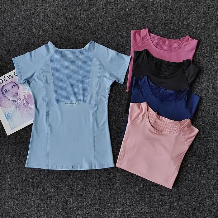 Chemise de sport de plein air pour femmes, vêtements de Yoga, T-Shirt de Fitness, de course, d'entra