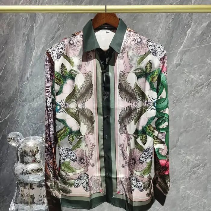 2025 automne chemises hawaïennes Chemise Homme vacances tenue décontractée hommes vêtements ethnique