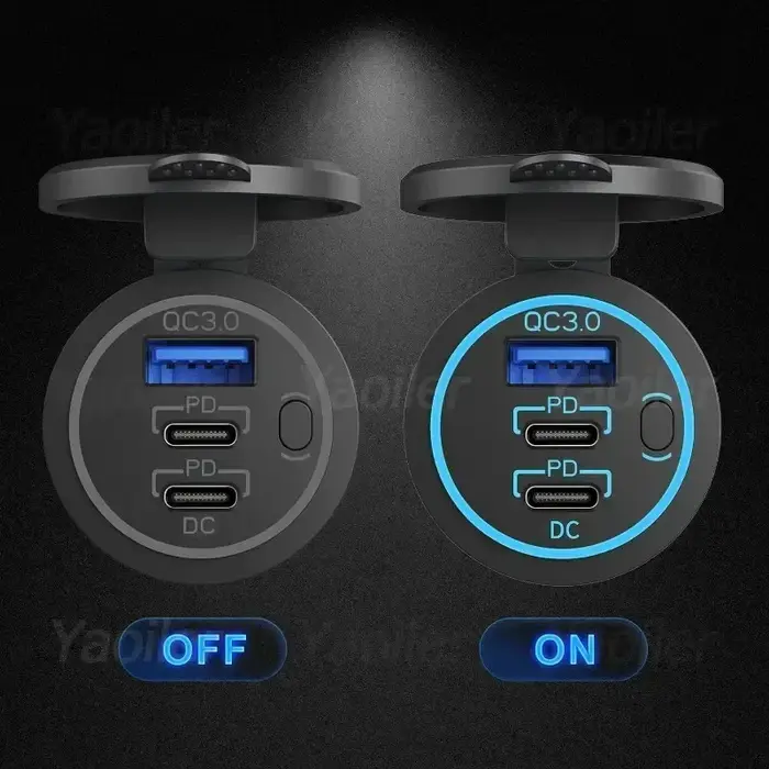 Prise de courant de chargeur de voiture USB
