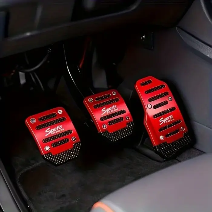 3 pédales de voiture antidérapantes manuelles – Conception ergonomique