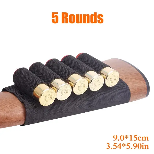 Support de coque de culasse rond à recharge rapide 5/8, pour fusil de chasse, porte-cartouche élasti