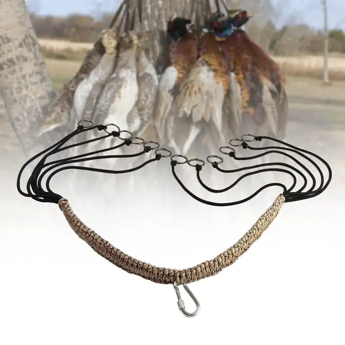 Porte-appel paracord pour canard et oie - Dragonne porteuse avec boucles pour appeaux de chasse