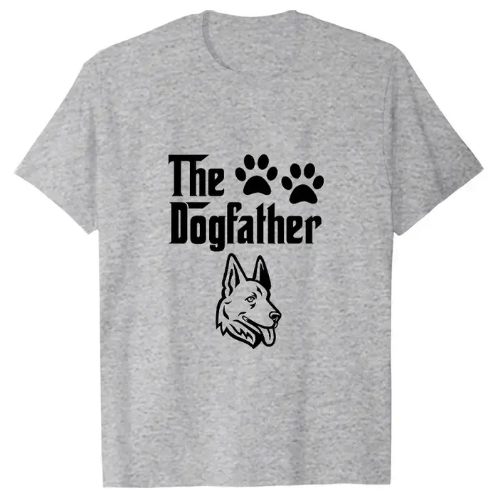 Le Dogfather T-shirts drôles pour hommes chien papa T-shirt berger allemand