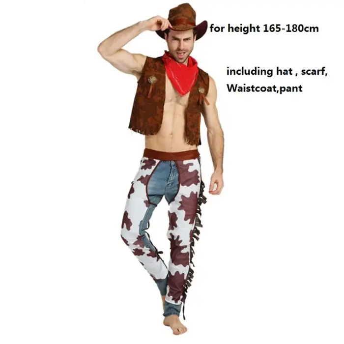 Costume de Cosplay de Cowboy occidental, vêtements de spectacle, Costume de fête pour hommes et femm