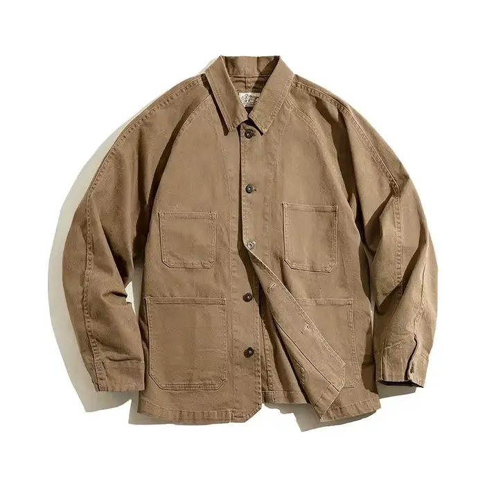 Maden-Vestes vintage ingentes pour hommes, Amekaji Cargo, Veste décontractée, Manteau en coton monoc