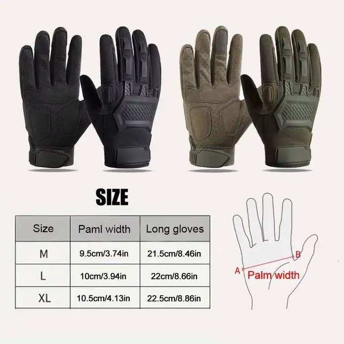 Gants de chasse homme GTUBIKE doigts entiers - Sports, randonnée, vélo - Respirants et durables toutes saisons