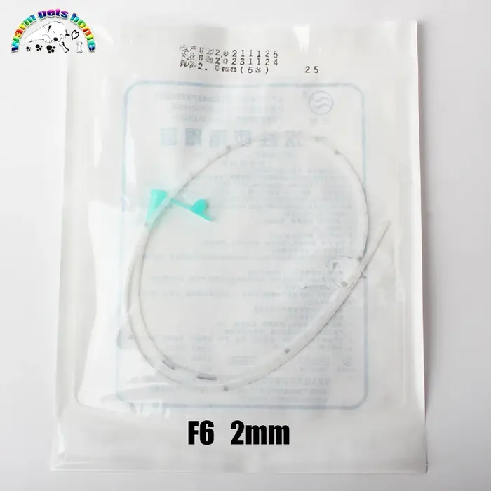 Tube d'estomac avec marques centimètres, Tube d'alimentation en caoutchouc de Silicone pour chien et