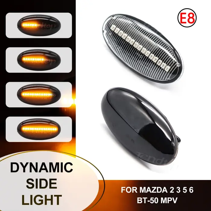 Clignotant lumineux pour Mazda 2 Demio DY DE 2003 – 2014, 3, Alexa 5, BT-50