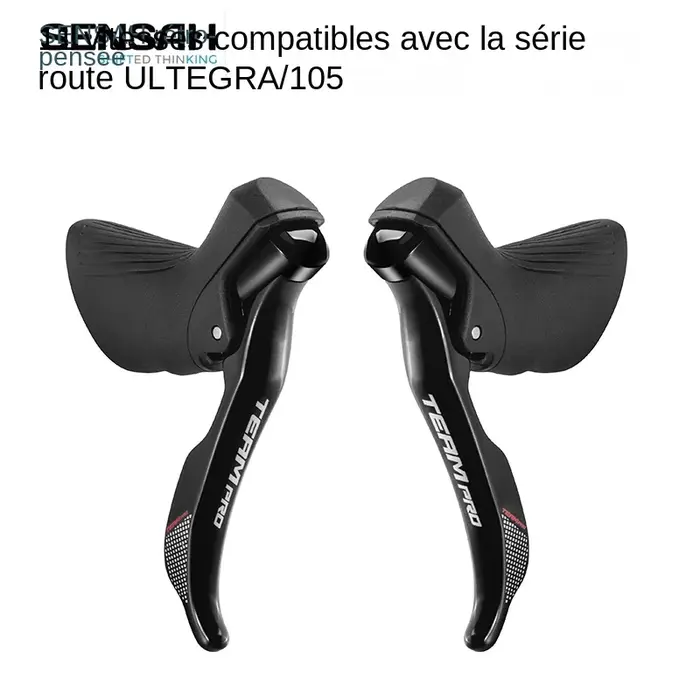 Manette de Vitesse SENSAH Compatible 2X8 2X9 2X11 Dérailleur Avant Aluminium pour Claris Sora Ultegra Occasions Spéciales Vélo Route
