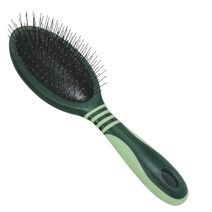 Brosse à épingles avec coussin d'air, conception d'épingle empilée pour chiens, élimine les poils lâ