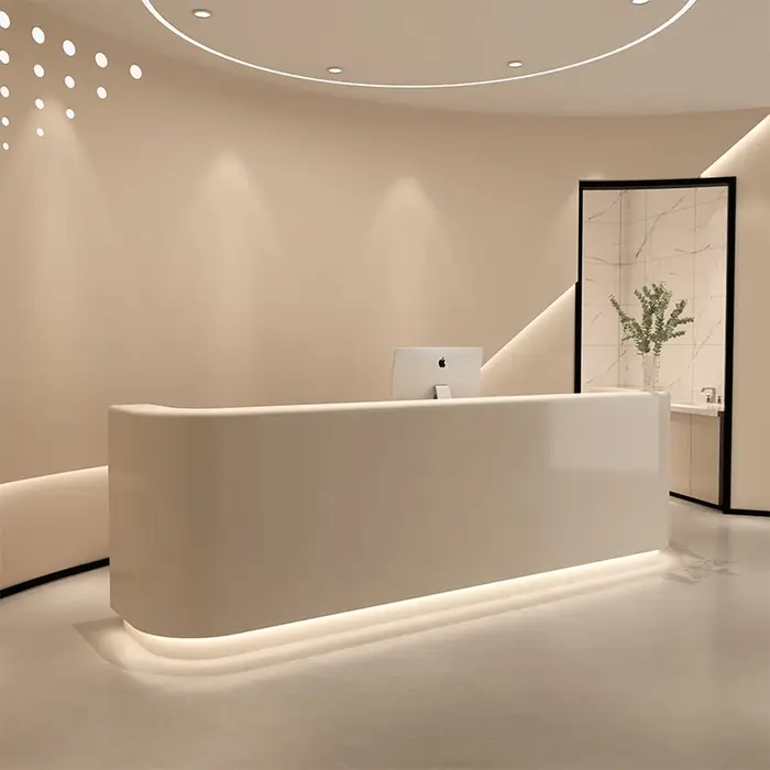 Salon de beauté simple crème vent paiement page beauté médicale clinique dentaire bar table magasin 