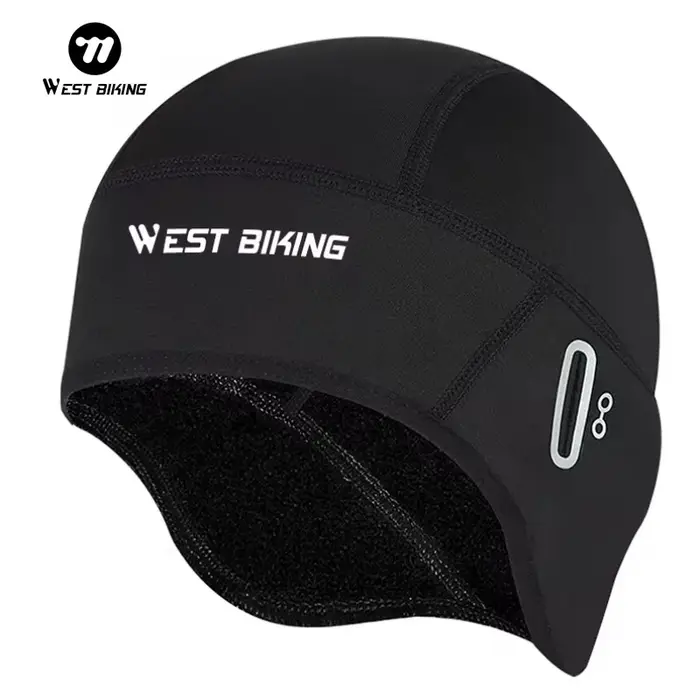 WEST BIKING – casquette de cyclisme en polaire pour hommes, coupe-vent thermique, doublure de casque