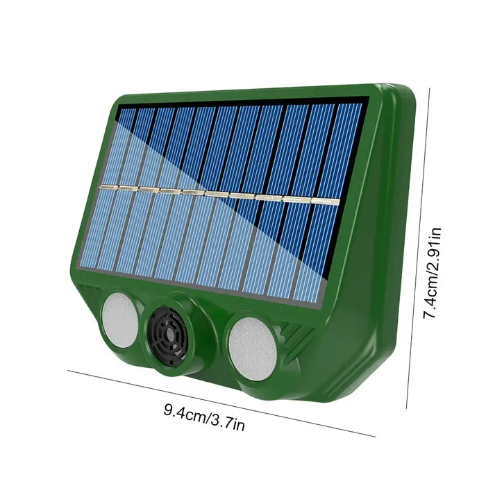 Répulsif pour chiens avec capteur de mouvement, chauffeur d'animaux ultrasonique, étanche IPX4, mult