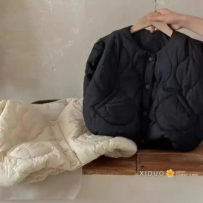Gilet matelassé coréen pour enfants, glaçure rembourrée, garde au chaud, vêtements d'extérieur pour 