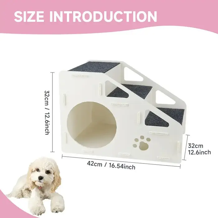Rampes d'escalier sécurisées pour chiens, antidérapantes, pour chats, chaton en 4 étapes, maison pou